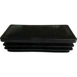 アルインコ 樹脂キャップ 平角パイプ30×15用 ブラック  (4個入) AC329K4