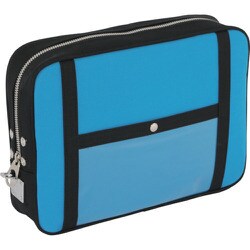 PLLU09 [SANEI 帆布メール用ポーチ(LL)馬蹄錠金具付 ブルー]