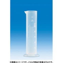 640941 [VITLAB 短型メスシリンダー PP製 25ml]