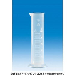 644941 [VITLAB 短型メスシリンダー PP製 500ml]