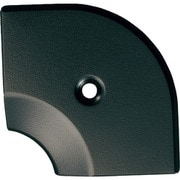 20112LBL52 [ASSIST 床金物20-112LBLヘの字押えコーナー アルミブラック 入隅 53×53mm]