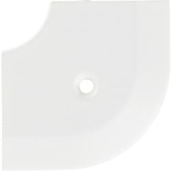 20112LMWHO51 [ASSIST 床金物20-112LM(WHO)ヘの字押えコーナー アルミホワイト 出隅 53×53mm]