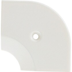 20112LMWHO52 [ASSIST 床金物20-112LM(WHO)ヘの字押えコーナー アルミホワイト 入隅 53×53mm]