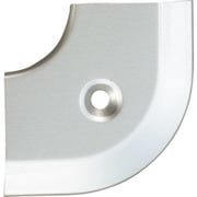 20111LS51 [ASSIST 床金物20-111LSヘの字押えコーナー アルミシルバー 出隅 43×43mm]