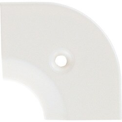 20111LMWHO52 [ASSIST 床金物20-111LM(WHO)ヘの字押えコーナー アルミホワイト 入隅 43×43mm]