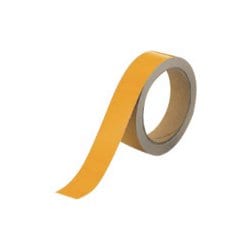 ユニット 反射テープ 黄 30mm巾×10m ポリエステル樹脂フイルム 86353