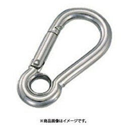 A8 [水本 ステンレス スナップフックA型(リング付) 線径8mm長さ80mm]