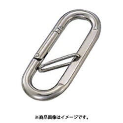 PK5 [水本 ステンレス プチカラビナ(ハズレ止め付) 線径5mm長さ57mm]