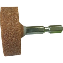 27803 [RELIEF 六角軸 軸付砥石 金属用(WA) 平型 φ38×13mm]