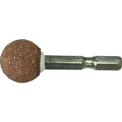 27808 [RELIEF 六角軸 軸付砥石 金属用(WA) 球型φ19mm]
