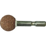 27808 [RELIEF 六角軸 軸付砥石 金属用(WA) 球型φ19mm]