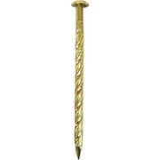 00046855 [真鍮スクリュー釘 丸頭 400g （径：d）2.1×（首下長さ：L）38mm（約380本入）]