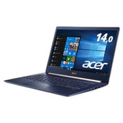 Swift 5/Core i5-8265U 8GB 512G SSD ドライブなし 14.0型タッチ Windows 10 Home(64bit) Office Home&Business 2019 チャコールブルー SF514-53T-H58Y/BF