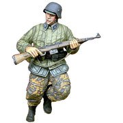 レジン製ミリタリーフィギュアシリーズ DD35051 WWII 独 走る武装親衛隊擲弾兵 (ソ連軍防寒ジャケット着用 ) [1/35 プラモデル]