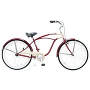 シティサイクル 26インチ シングルギア レッド×チタン PCH101 26Mens Red × Titanium