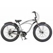 シティサイクル 26インチ 8段ギア ポリッシュ×グロスブラック PCH101 Grease 3.5 8D Chrome