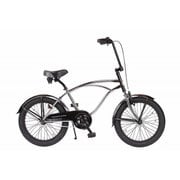 スモールバイク 20インチ メンズ シングルギア シルバー×ブラック PCH101 20 HIGH RISER Chrome Jr