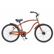 シティサイクル 26インチ メンズ シングルギア ウッドパターンプリント Type-X Mens Woody