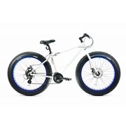 ファットバイク 26×4.7 外装24段変速(フロント3段/リア8段) BRONX TRX White / Blue rim