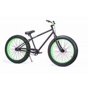 ファットバイク 26×4.0 変速なし BRONX 4.0 Matte Black/Lime rim