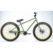 ファットバイク 26×4.0 変速なし BRONX 4.0 Army Green/Yellow rim