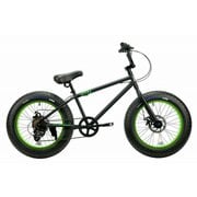 ファットバイク 20×4.0 外装7段変速 BRONX 20DD Matte Black/Lime rim