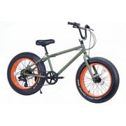 ファットバイク 20×4.0 外装7段変速 BRONX 20DD Army Green/Orange rim