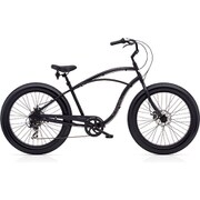 シティサイクル Cruiser Lux Fat tire 7D Mens Matte Black