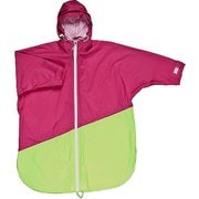 レインポンチョ キッズ 130 Pink/Lime