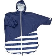 レインポンチョ キッズ 130 Navy/Navy Border