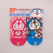 I'mDORAEMON 桜 KIDS靴下 2P [キャラクターグッズ]