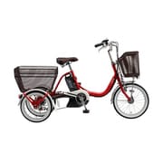 電動アシスト自転車 PAS(パス)ワゴン 2019年モデル 前18/後16型(3輪タイプ) 15.4Ah 内装3段変速 レッド PA16W