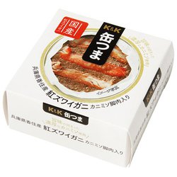 缶つま 兵庫県香住産 紅ズワイガニカニミソ脚肉入り 60g