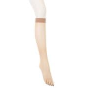 ATSUGI THE LEG BAR（アツギ ザ レッグバー） ジェルネイル 5本指 ストッキング ホロラメネイル風 ひざ下丈 22～25cm コーラルベージュ FS13900