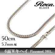 ネックレス roST 6面 W喜平50 ro-911