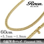 ネックレス roST 6面 W喜平60YG ro-922