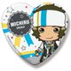 アイドルマスター SideM SideMini ハート缶バッジ グローリーモノクローム 円城寺道流 [キャラクターグッズ]