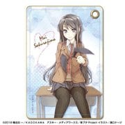 青ブタ レザーパスケース デザイン01(桜島麻衣/A) [キャラクターグッズ]