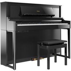 【美品】ローランド Roland LX706-PES（黒塗鏡面艶出し）電子ピアノ Roland LX-6-PES 黒塗鏡面艶出し塗装仕上げ ローランド 電子