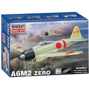 MC14751 WW.II 日本海軍 零式艦上戦闘機21型 （A6M2） キャノピーフレーム塗装済み [1/144スケール プラモデル]