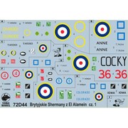 72D44 イギリス軍シャーマン戦車 エル・アラメイン Vol.1 [プラモデル用品]