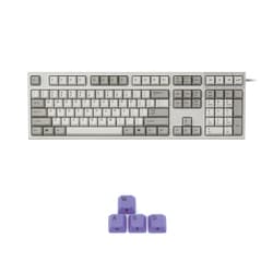 ヨドバシ Com 東プレ Topre R2a Usv Iv Wasd Realforce R2 A フルキーボード 英語108キー配列 Usb アイボリー 昇華印字 変荷重 Apc機能付 W A S D パープル キーキャップセットモデル 通販 全品無料配達