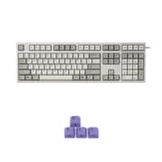REALFORCE R2 A フルキーボード 英語108キー配列 USB アイボリー 昇華印字 変荷重 APC機能付 W.A.S.D(パープル)キーキャップセットモデル R2A-USV-IV-WASD