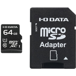 MSDU1-Rシリーズ microSDXCカード 64GB Class10 UHS-I U1 アダプタ付 MSDU1-64GR