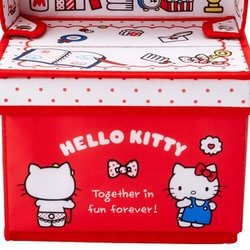 新品　サンリオ　ハローキティ　HELLO KITTY 家形収納　BOX ハローキティ 収納ケースS｜サンリオオンラインショップ本店
