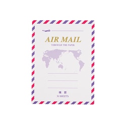 エアメール便箋ミニ 横罫 30枚入（1冊） FM-H226