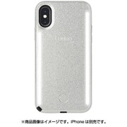 LuMee DUO iPhone X/XS Silver Glitter