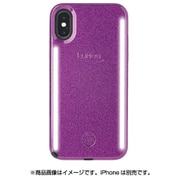 LuMee DUO iPhone X/XS Dark Purple Glitter