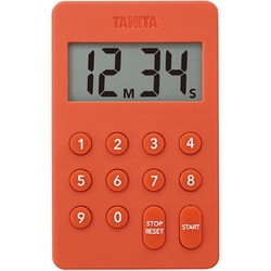 デジタルタイマー 最大表示：99分99秒 カウントダウン方式 マグネット付き オレンジ TD415-OR