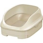 ニャンとも清潔トイレセット ライトベージュ オープンタイプ 1組 [猫用トイレ]
